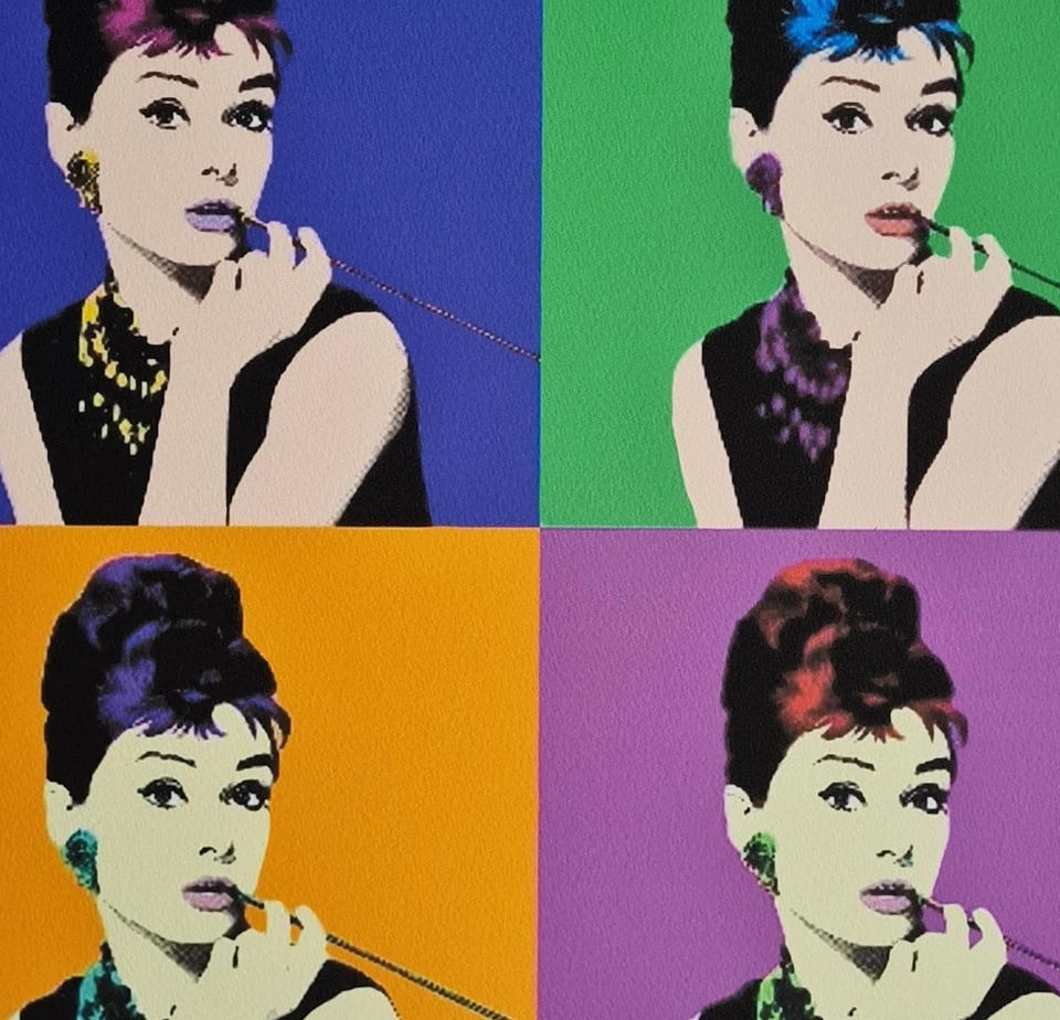 ANDY WARHOL * Audrey Hepburn * 50 x 40 cm * signed lithograph * limited # 18/200 - Bild 3 von 4