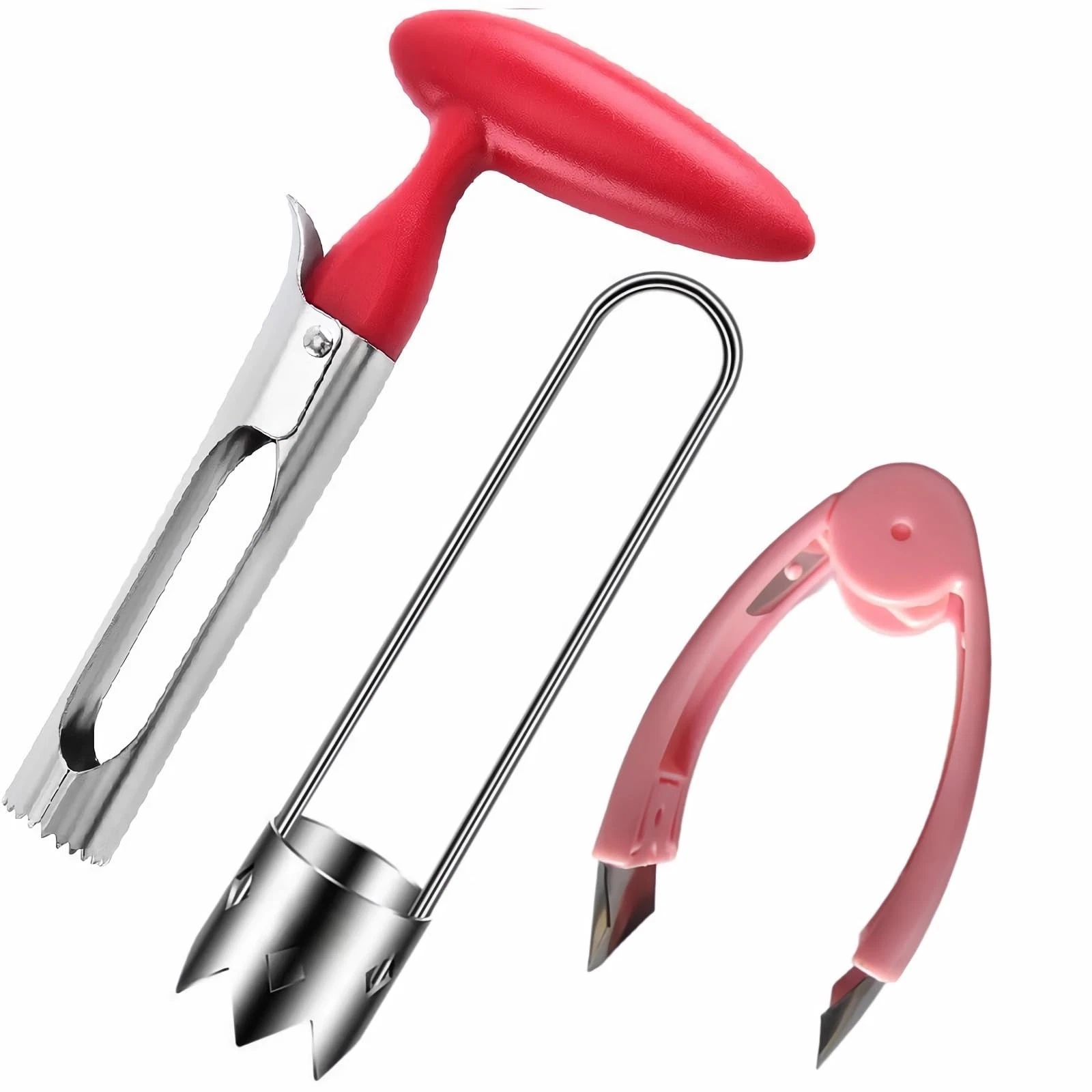 Fruit and Vegetable Corer Pepper Seed Apple Remover Bell Pepper Tomato Corer ...