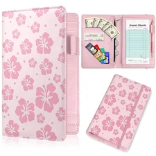 Pink Server Book, Fits Waitress Server Apron, Receipt Holder, Guest Book Perfect