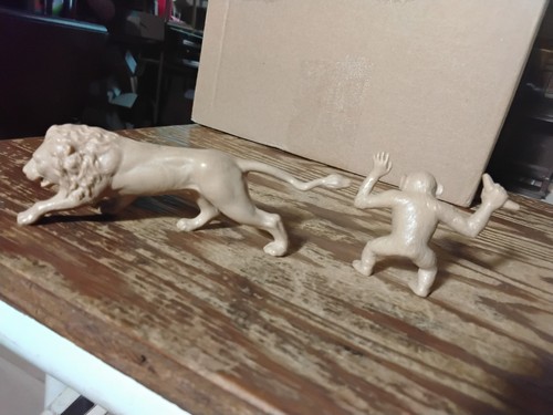 seltene Rarität Gepard 1967 Aurora Tarzan Löwe Spielset Tierfiguren - Bild 3 von 7