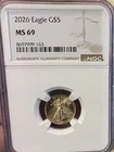 2026 Gold Eagle $5 MS69 NGC - 1/10 Oz Gold - American Gold Eagle Coin