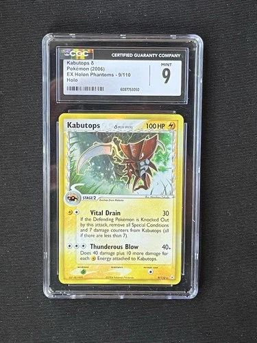 Pokemon Kabutops Delta Species 9/110 Holo Rare EX Holon Phantoms CGC 9