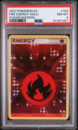 Fire Energy graded PSA 8 for sale on eBay