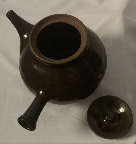 Vintage MCM Hand-Crafted Pottery Tea or Chocolate Pot - Picture 2 of 5
