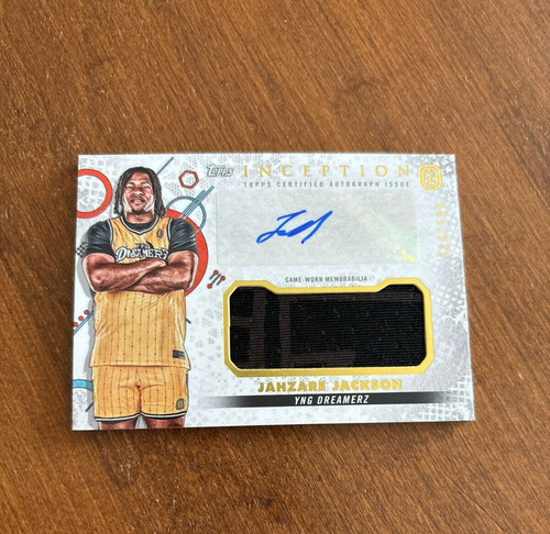 Jahzare Jackson 2022 Topps Inception OTE Patch Auto IARCJJ3 YNG Dreamerz 96/149