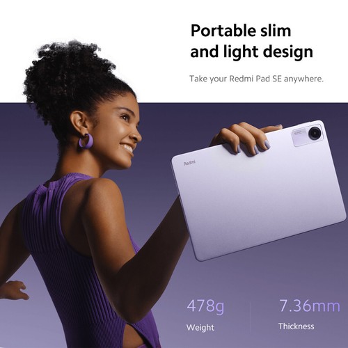 Xiaomi Tavoletta Redmi Pad SE 8+256GB 11'' Mi Tablet 90Hz Snapdragon®680 8000mAh - Imagen 3 de 13