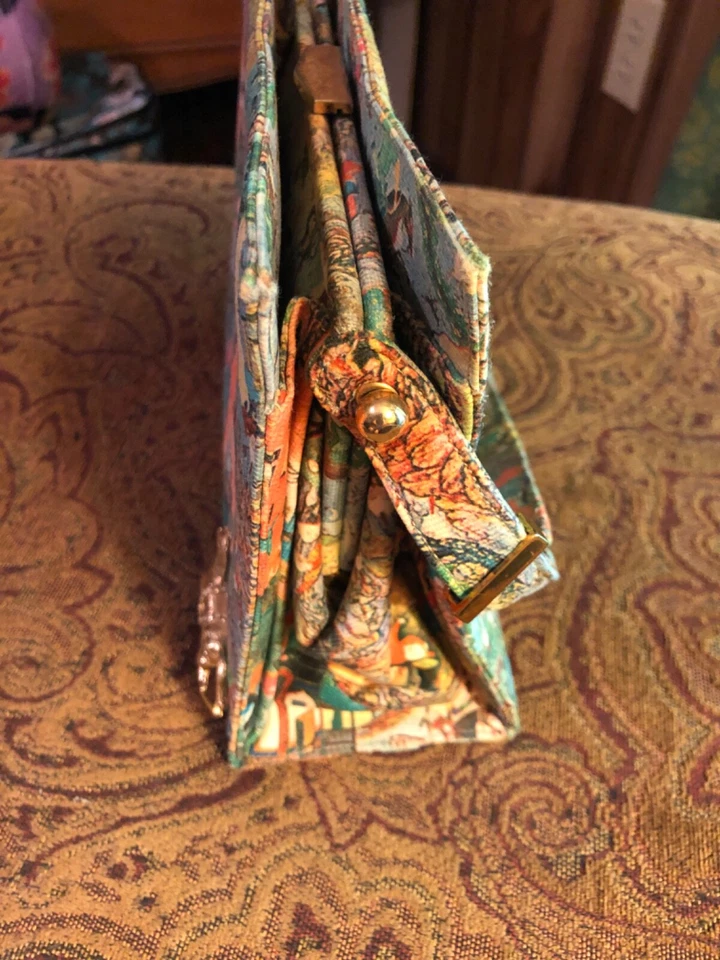 MARTIN VAN SCHAAK VINTAGE Handbag PERSIAN ART Gold Horse with Rhinestones - Image 4 of 4