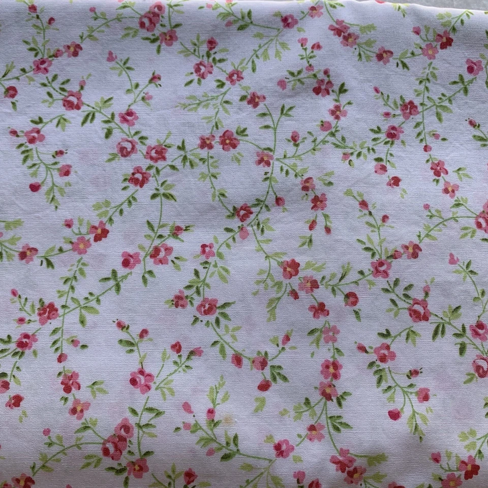 Tela de vid floral Pimatex de Robert Kaufman rosa verde blanco algodón peinado BTHY Foto 3 de 4
