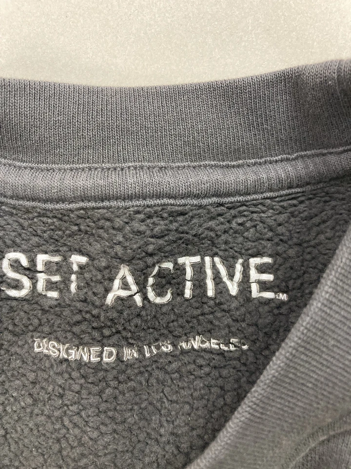 Set Active Live To Ride Motorcycle Crewneck Sweatshirt Women Small Black - Image 4 of 4