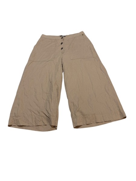 Rusty Womens Size 10 Khaki Beach Cullote 3/4 Cropped Pants Good Condition