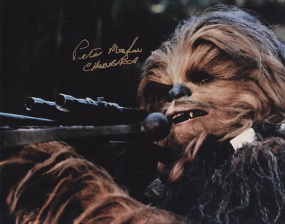 Peter Mayhew Chewbacca ROTJ Jedi Autographed SIGNED Star Wars 8x10