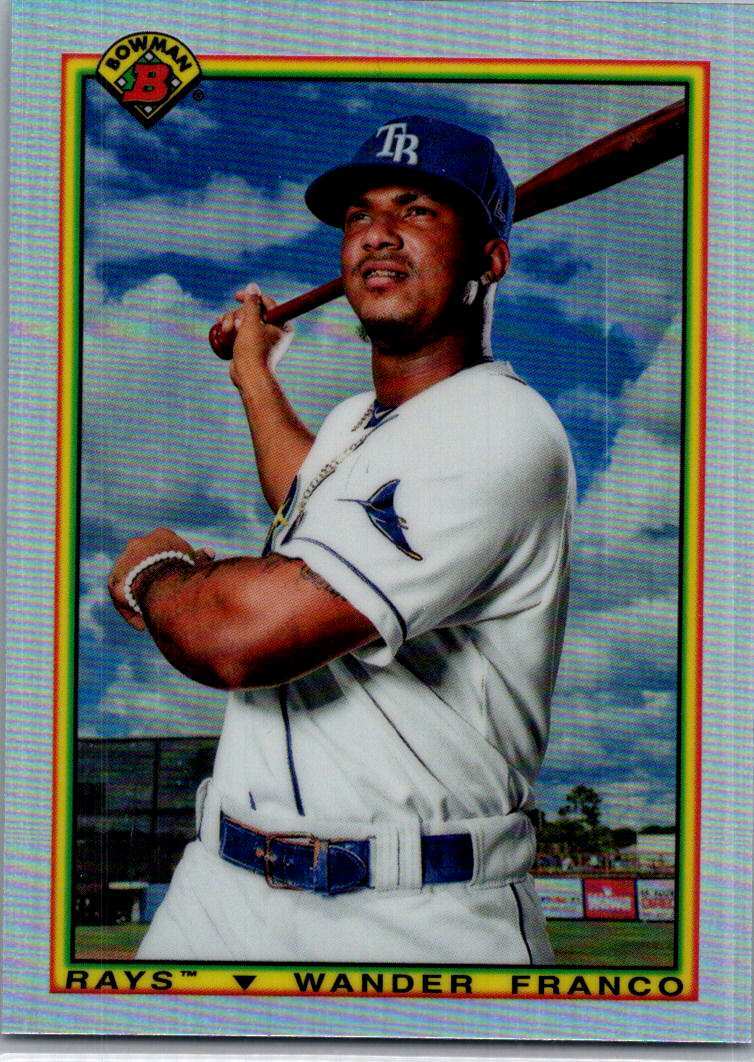 2020 Wander Franco #90B-WF Bowman Tampa Bay Rays 1990 Bowman MBBC #139