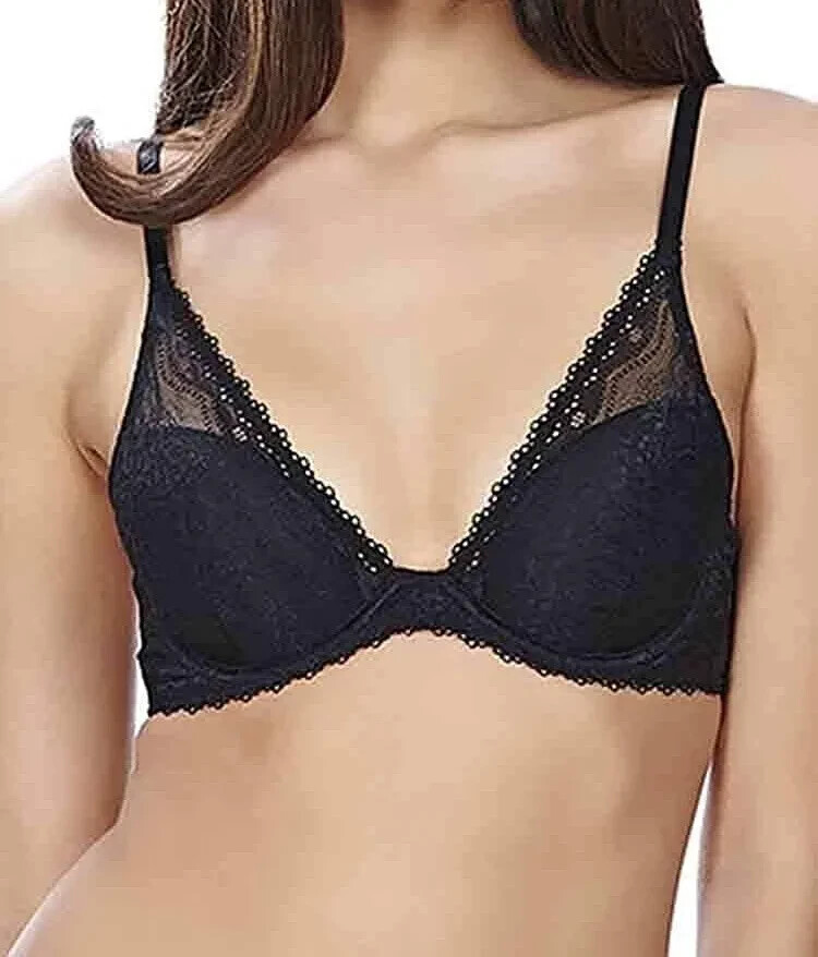 B.Tempt'd B.Enticing Wacoal Black 34DD Underwire Padded Contour Bra 953237