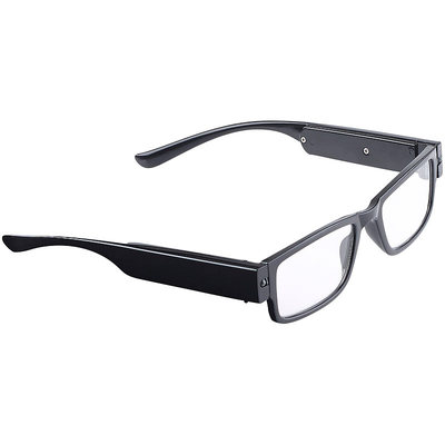 infactory Modische Lesehilfe mit integriertem LED-Leselicht und Akku, +1,0 dpt