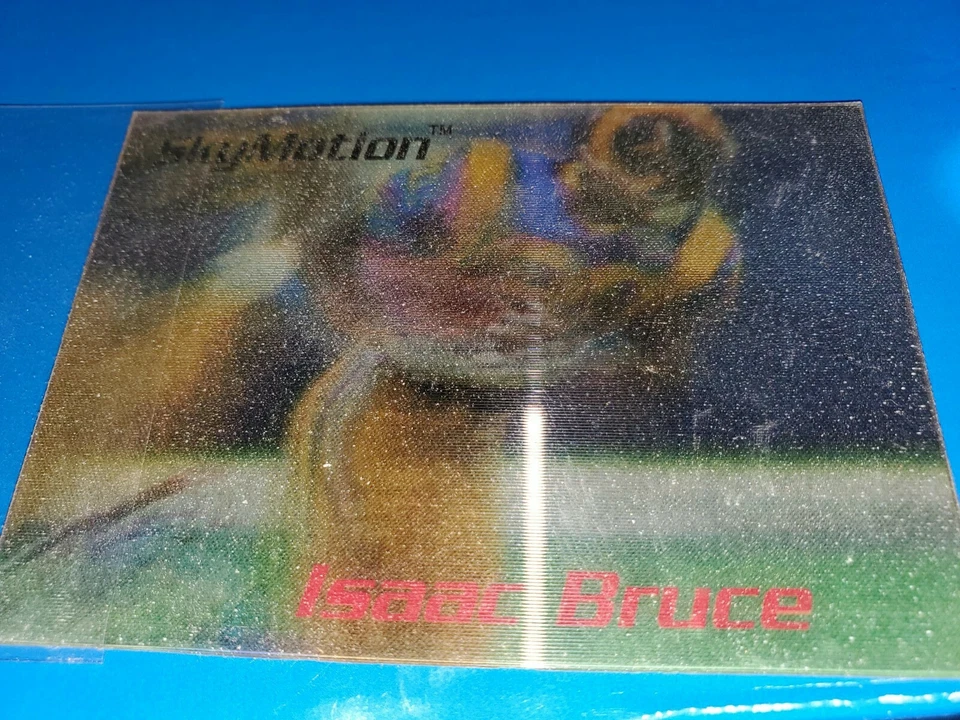 1996 Skybox SkyMotion Isaac Bruce SM6 - Image 2 of 4