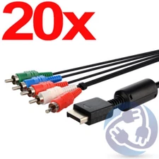 Wholesale Lot - 20x HD Component A/V AV Cable Cord for Sony Playstation 3 PS2