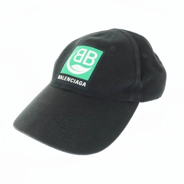 Cappello Berretto Balenciaga BB Logo 593188 310B2 L Nero Vintage Vestiti Vector AA U