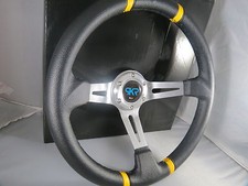VOLANTE TUNING SPORTIVO UNIVERSALE AUTO A CALICE GRIGIO RALLY SPORT GARE RADUNI