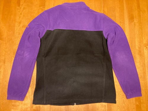 Clemson Tigers Men's M Columbia Flanker III Fleece Full-Zip Jacket Purple Black - Picture 17 of 21