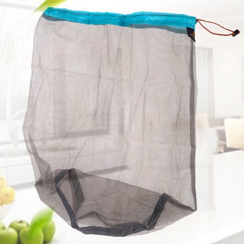 AU Ultralight Nylon Mesh Drawstring Storage Bag Sleeping Bag Stuff Sacks(Blue XL - Picture 5 of 5