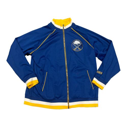 Chaqueta de pista CCM PRO Hockey Buffalo Sabres NHL con cremallera completa 2XL de alta calidad - Imagen 1 de 5