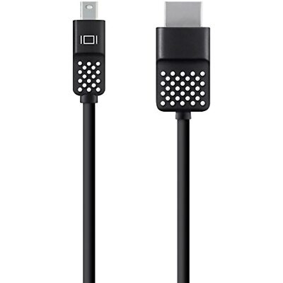 Belkin E9M041bt12 Mini DisplayPort to HDMI Cable 12'. 4K Compatible, Black