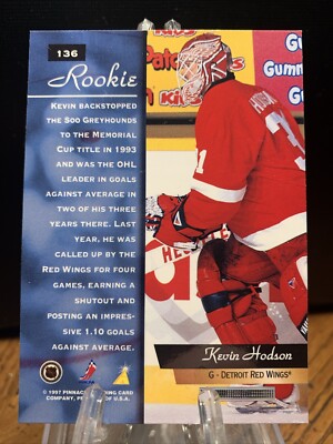 1996-97 Pinnacle Zenith - Rookie Kevin Hodson #136 for sale online