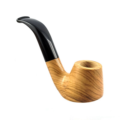 Mr. Brog Fajka New Handmade Tobacco Olive Bent Pipe Special Limited Gift Wood
