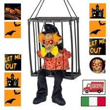 DECORAZIONE HALLOWEEN SPAVENTOSO SCHELETRO FANTASMA PARLANTE SENSORE MOVIMENTO