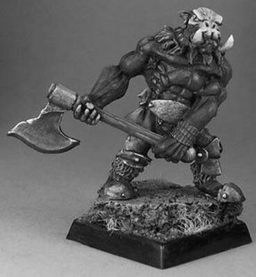 1x BULL ORC BERSERKER - WARLORDS REAPER miniature d&d jdr rpg 2H axe 14404r