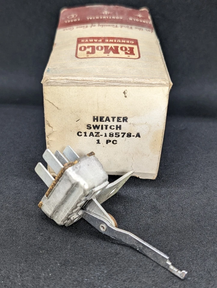 NOS 1960 1961 1962 福特 GALAXIE STARLINER 太阳线加热器控制开关 — 第 2/4 张图片