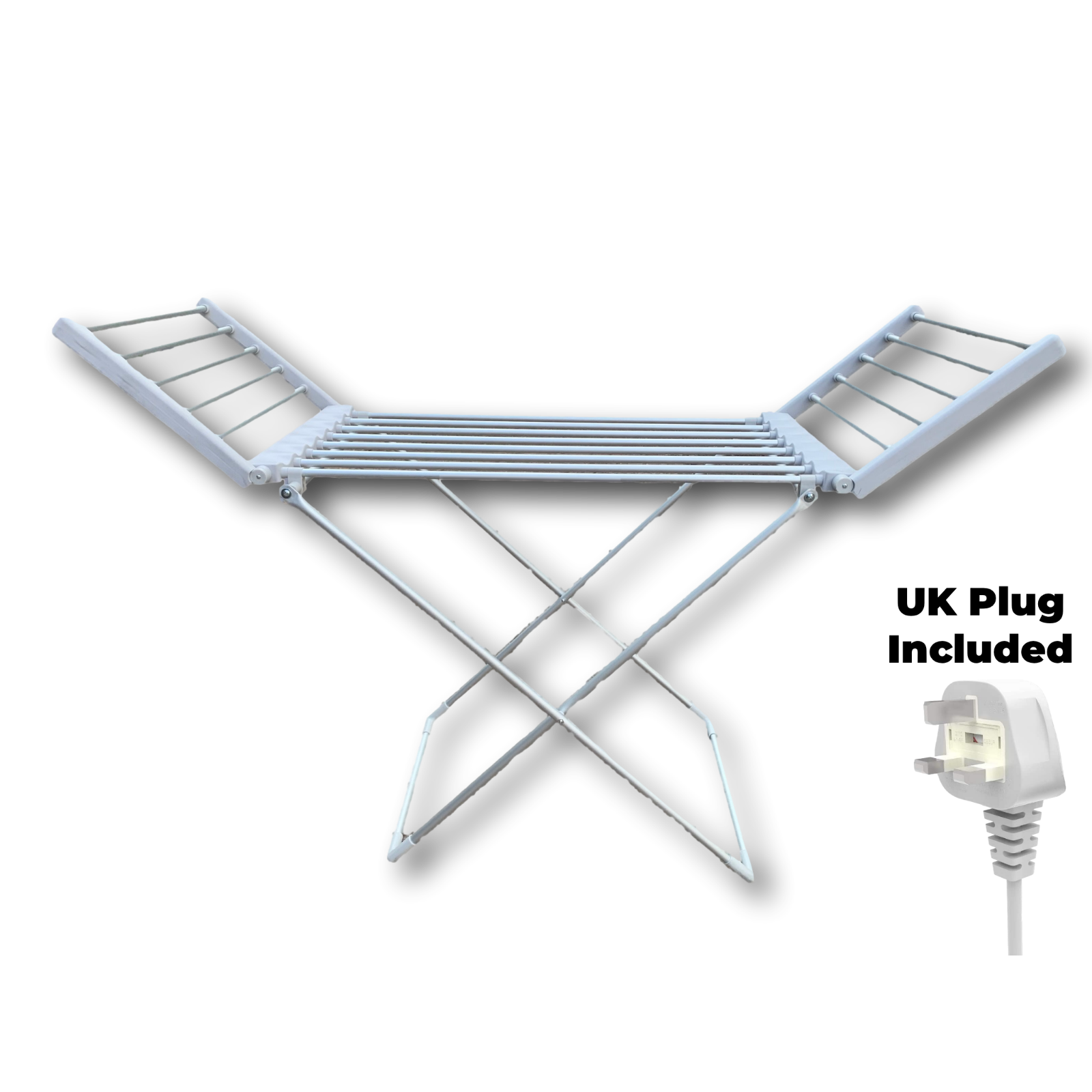 Electric Heated Clothes Airer Dryer Indoor Horse Rack Laundry Folding Washing for sale online eBay
