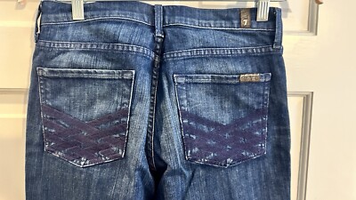 Seven For All Mankind Pants Womens 27 Blue Jeans Bootcut Excellent