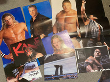 Wwf Wwe Retro Huge Posters Double Sided X 14 Attitude Era Rock Austin Edge Brock