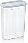 2 x 2.4 Litre Plastic Pet Pasta Cereal Rice Dry Food Storage Flip Lid Container
