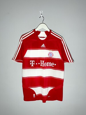 Bayern München 2007/08 Home Adidas Football Shirt Soccer