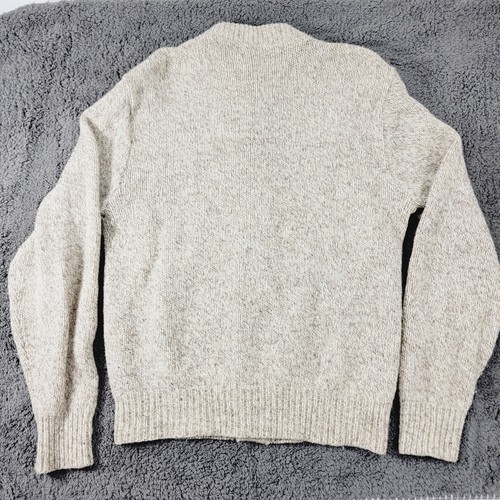 Vtg Men’s Large Cabela’s Sidney Wool Blend Button Up Cardigan- Suede Elbow Patch - Picture 12 of 14