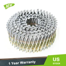 3600Pcs Siding Nails 2” x 0.092” 15 Degree Collated Wire Coil Full Round Head