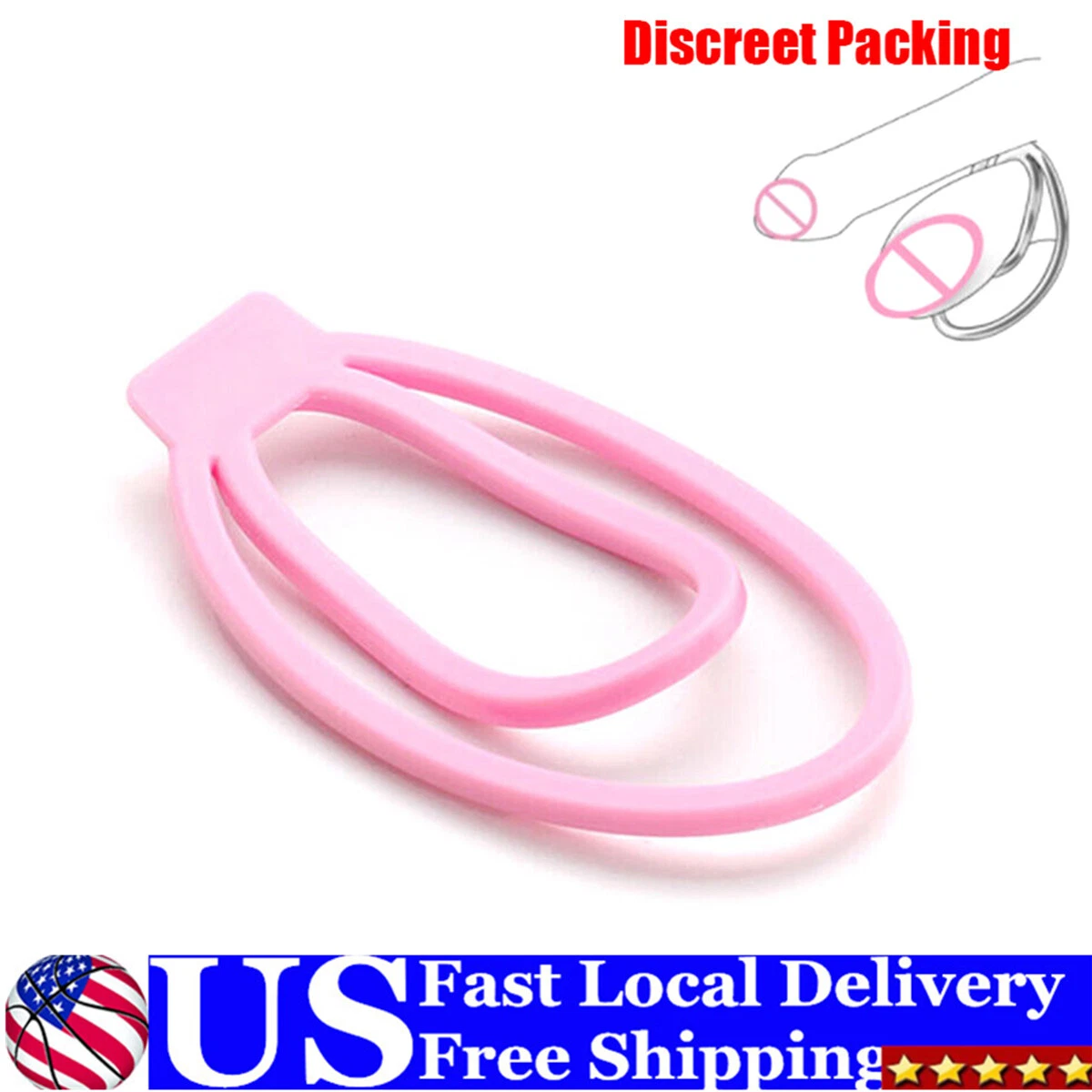 Sissy FUFU CLIP Panty Chastity Cage Clip Male Chastity Training