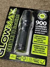 GLOW MAX FLASHLIGHT 900 LUMENS 7 Modes High Low Strobe Zoom Free USA Shipping