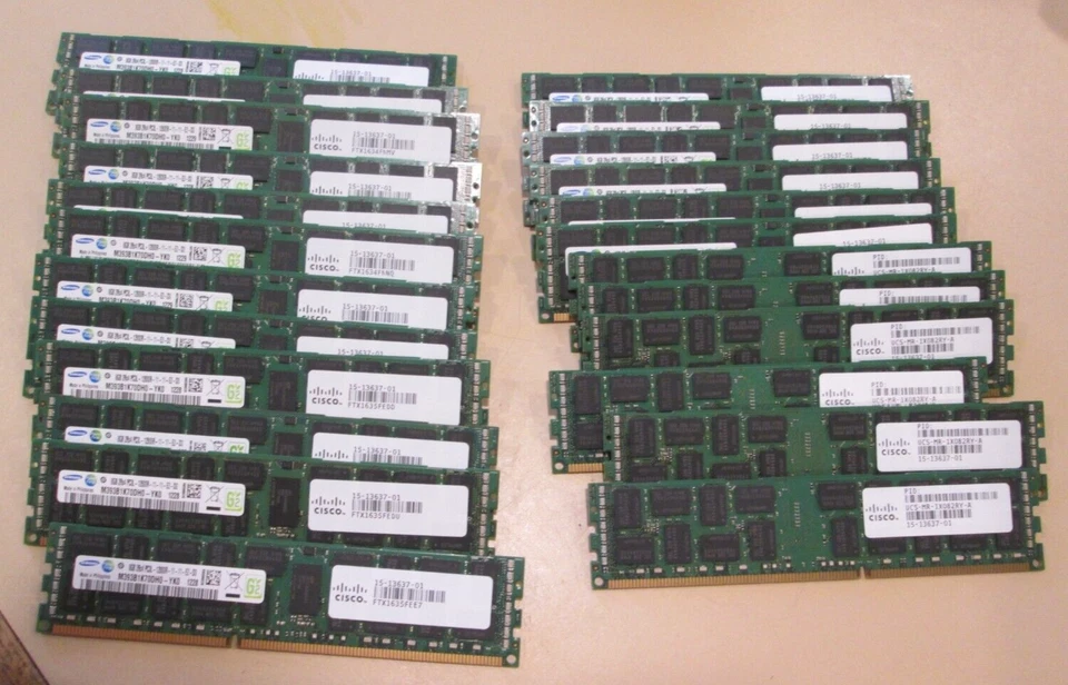 Samsung 8GB 2Rx4 PC3L-12800R M393B1K70DH0-YK0 Server Memory RAM (16GB) QTY 2! - Image 2 of 3