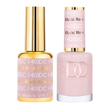 DND DC Match UV Gel + Nail Polish #140 Khaki Rose