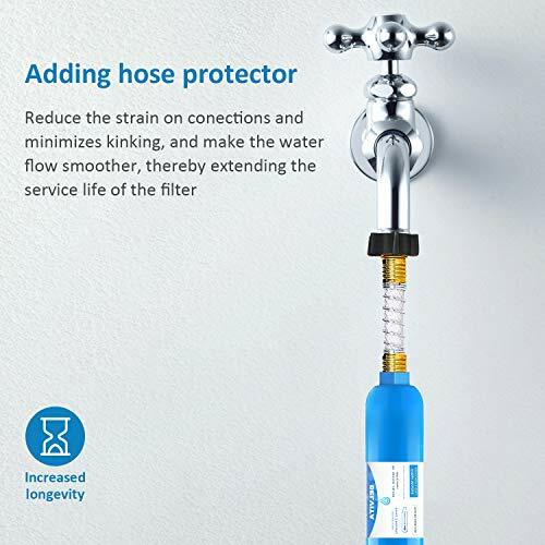 RV inline water filter with Flexible Hose Protector,Dedicated for RVs and - Picture 4 of 6