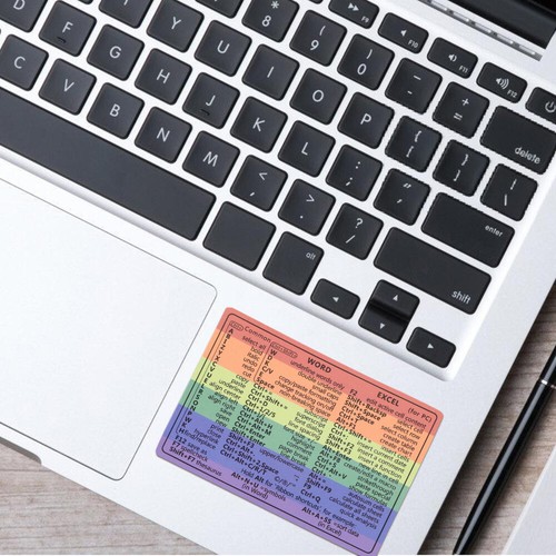 4 Sheets Tastaturkürzel-Aufkleber Fräulein Für Laptops Verknüpfungsaufkleber - Afbeelding 10 van 12