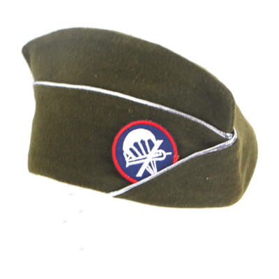 61 CM WW2 US Airborne Officer Cap Garrison Wool Hat Parachute