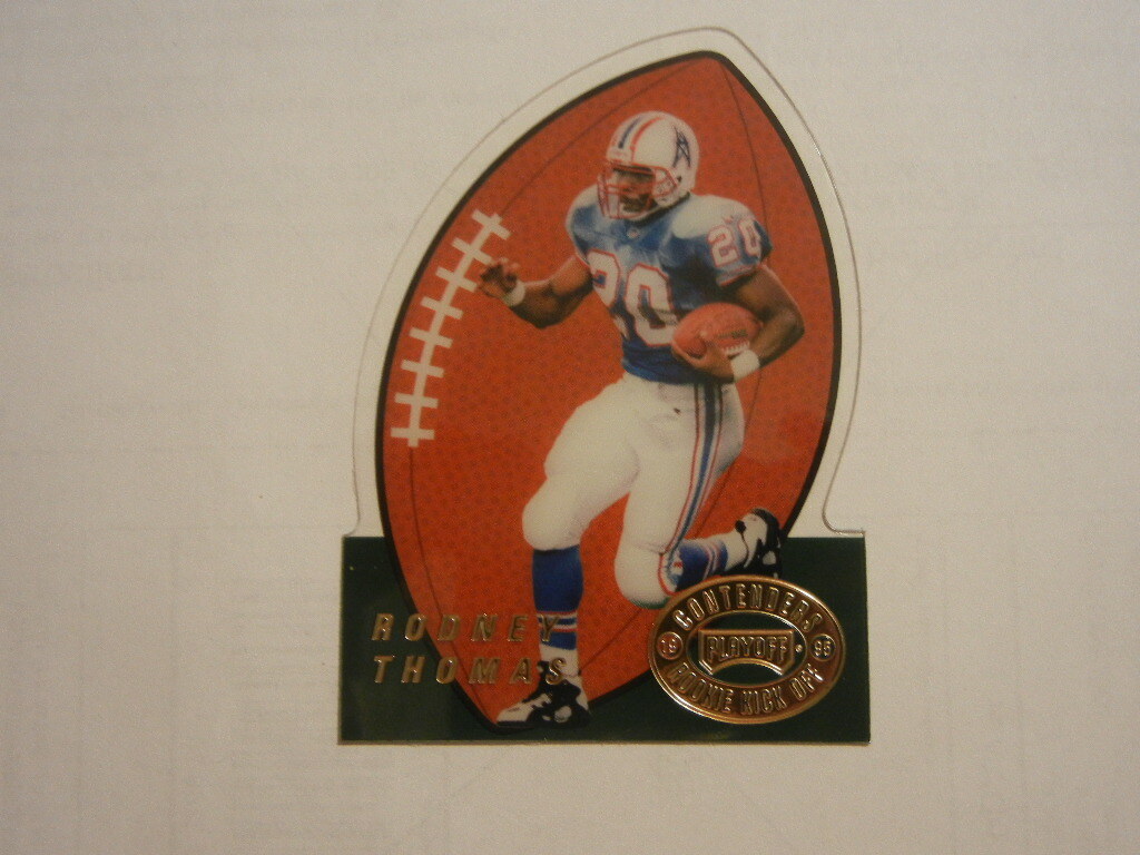 1995 PLAYOFF CONTENDERS ROOKIE KICK OFF RODNEY THOMAS  HOUSTON OILERS