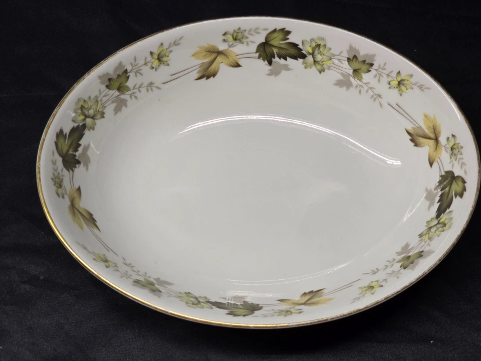Cuenco de verduras ovalado vintage Royal Doulton 9,5" patrón LARCHMONT - Inglaterra Foto 3 de 4