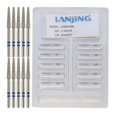 Dental Burs Zirconia Cutter Diamond Bur Round End Taper Medium Grit FG Z850/018M