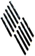 LETTER B (.2380") HSS SCREW MACHINE LENGTH STUB DRILL- BLACK - NACHI 563 -10 PCS