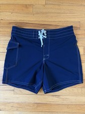 Birdwell Beach Britches Men  s 806 Board Shorts In SurfStretch Size 32 Navy